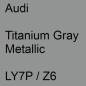 Preview: Audi, Titanium Gray Metallic, LY7P / Z6.